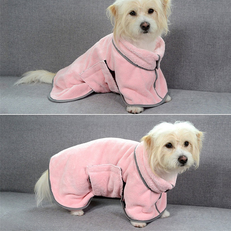 Quick - drying Pet Absorbent Towel Dog Bathrobe Pet Dog Bath Towel For Dogs Cats Microfiber Absorbent Pet Drying Towel Pet Supplies Pet Products - 0 - CJ