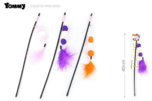 Plastic Fur Ball Cat Teaser - 5 - CJ