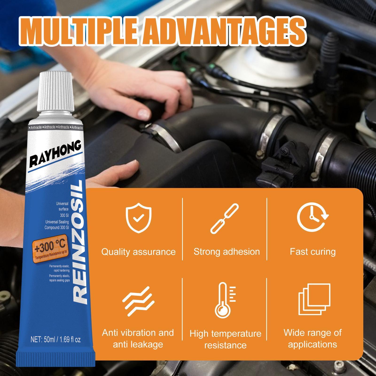 Leihong Engine Sealant, Automobile Metal Fuel Tank Oil Pan Cylinder Gasket Oil Resistant And High Temperature Resistant Automobile Maintenance Sealant - 5 - cjdropshipping