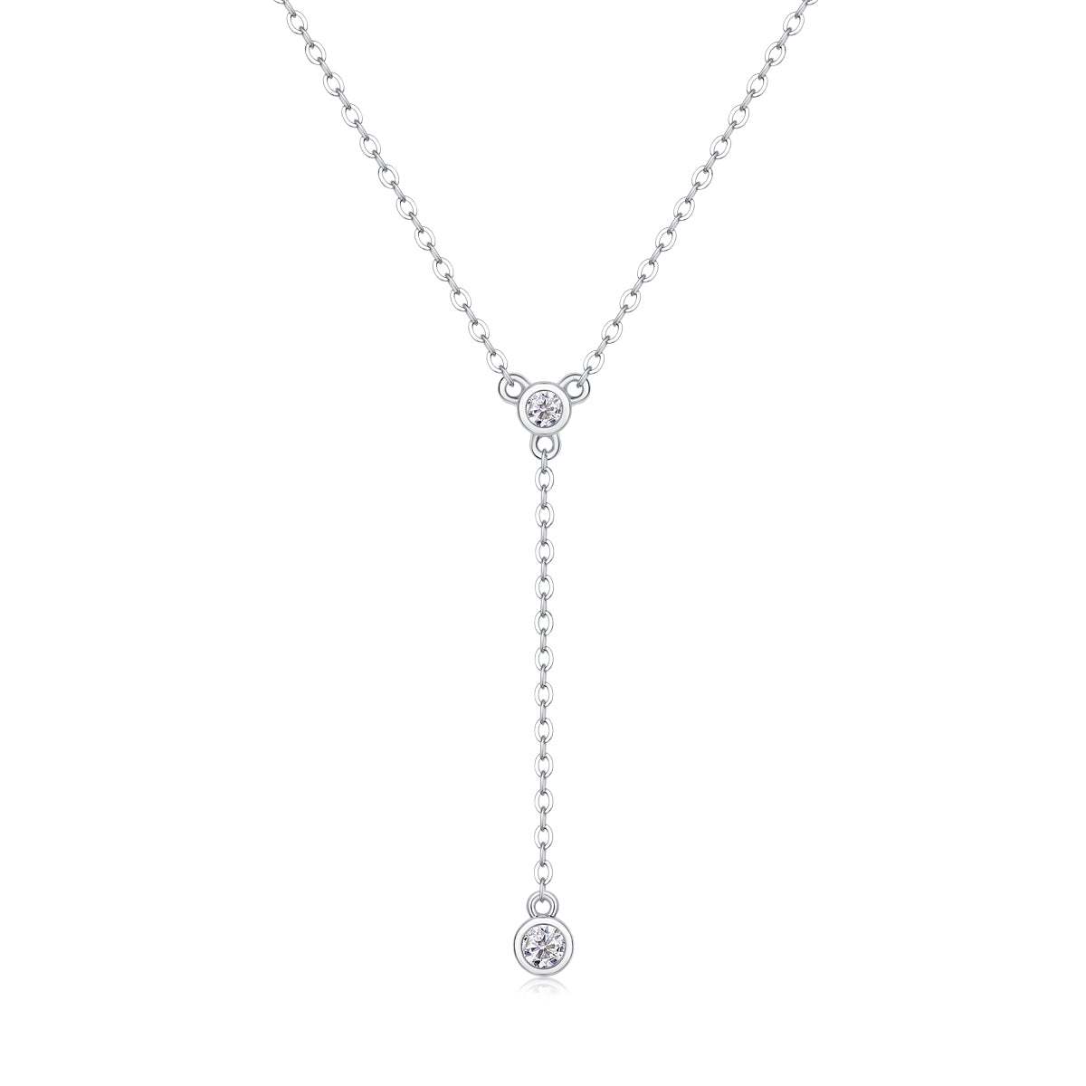 1Tassel - A Fashionable And Luxurious Diamond Jewelry Pendant Set With Moissanite S925 Sterling Silver And Platinum Plating Prohibit TikTok sales - 5 - CJ