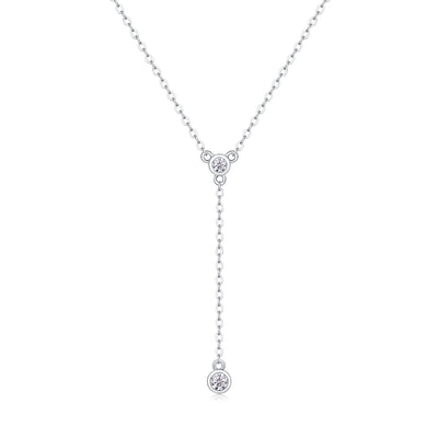 1Tassel - A Fashionable And Luxurious Diamond Jewelry Pendant Set With Moissanite S925 Sterling Silver And Platinum Plating Prohibit TikTok sales - 5 - CJ