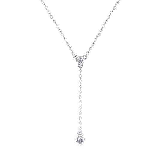 1Tassel - A Fashionable And Luxurious Diamond Jewelry Pendant Set With Moissanite S925 Sterling Silver And Platinum Plating Prohibit TikTok sales - 5 - CJ