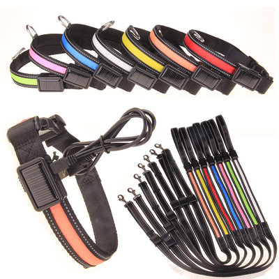 Solar LED Luminous Pet Dog Fashion Collar - 0 - CJ