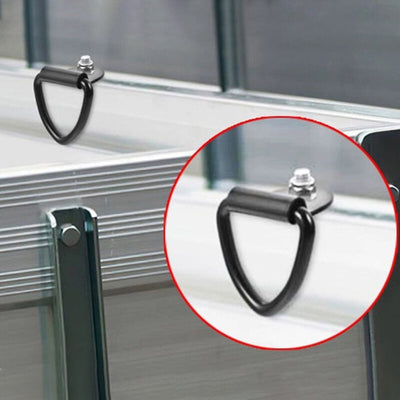 10Pcs V - Rings Hook Tie Down Point Load Securing Lashing Ring Heavy Duty Anchor. - 5 - CJ