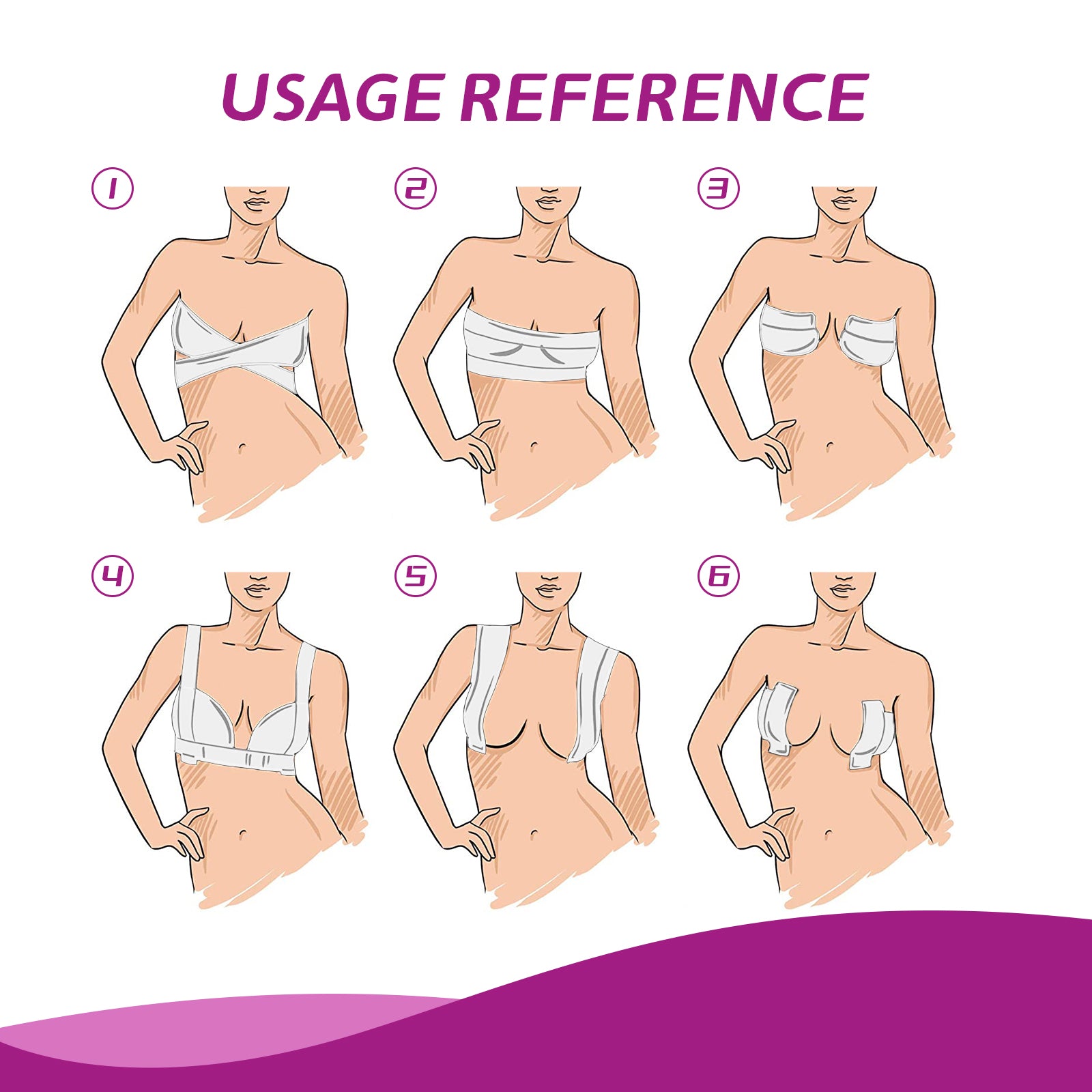 Jaysuing Invisible Chest Lift Gather Your Chest To Prevent Exposure And Sag Breathable Invisible Chest Lift Bandage - 5 - CJ