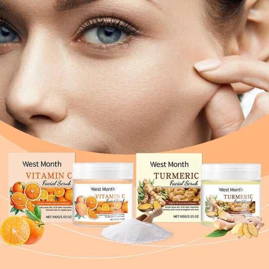 West&Month Facial Scrub, Gently Cleanses Facial Skin, Exfoliates, Moisturizes, Moisturizes And Brightened - 5 - CJ