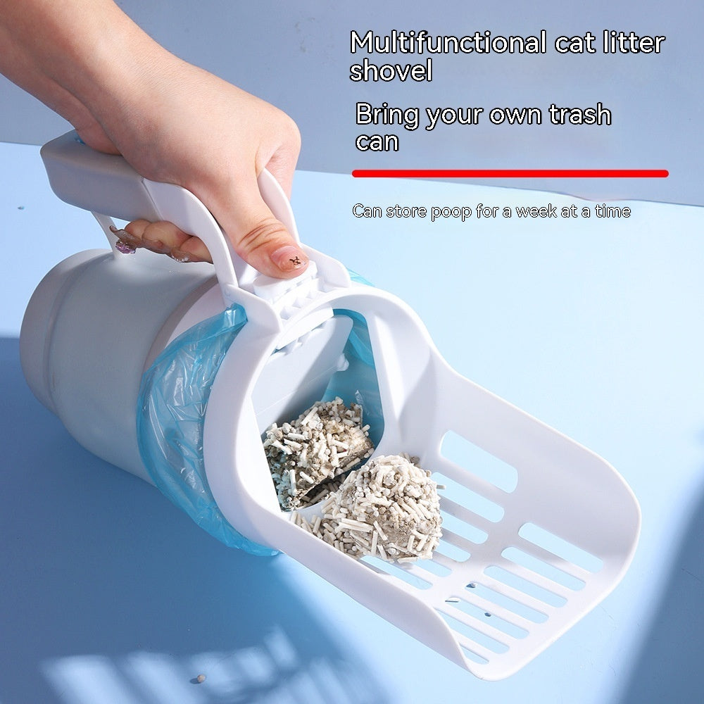 Upgrade Widen Cat Litter Shovel Scoop With Refill Bags Large Cat Litter Box Self Cleaning Cat Waste Bin System Pet Supplies Pet Products - 0 - CJ