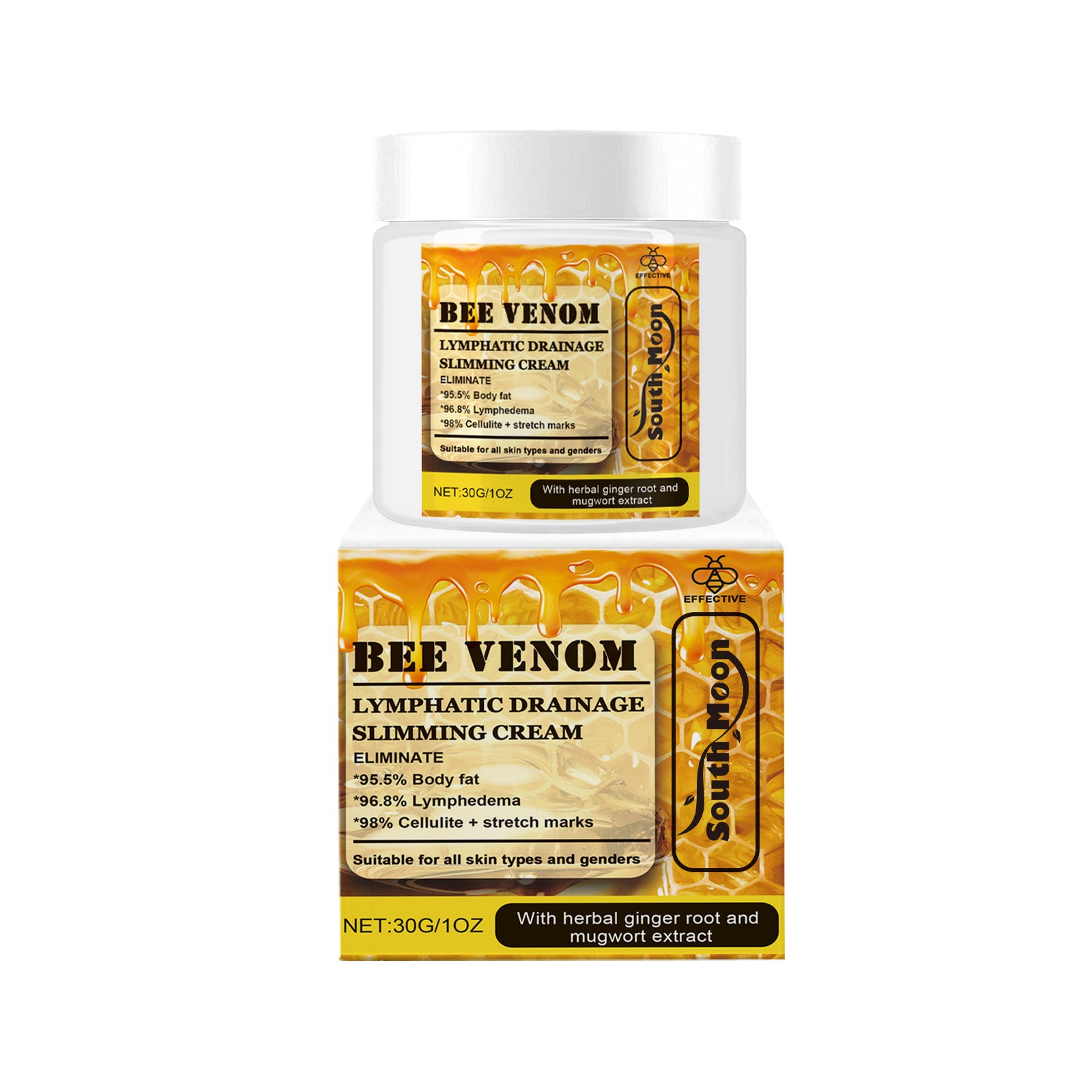 South Moon Bee Venom Body Care Cream, Herbal Essence Gentle Care Moisturizing Body Skin Care Cream - 5 - CJ