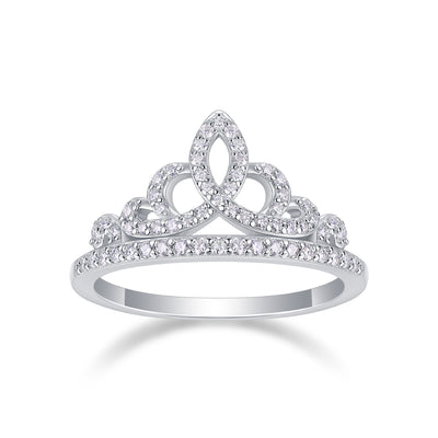 1Crown Diamond Ring Luxury And Stylish Moissanite Silver Ring Prohibit TikTok sales - 5 - CJ
