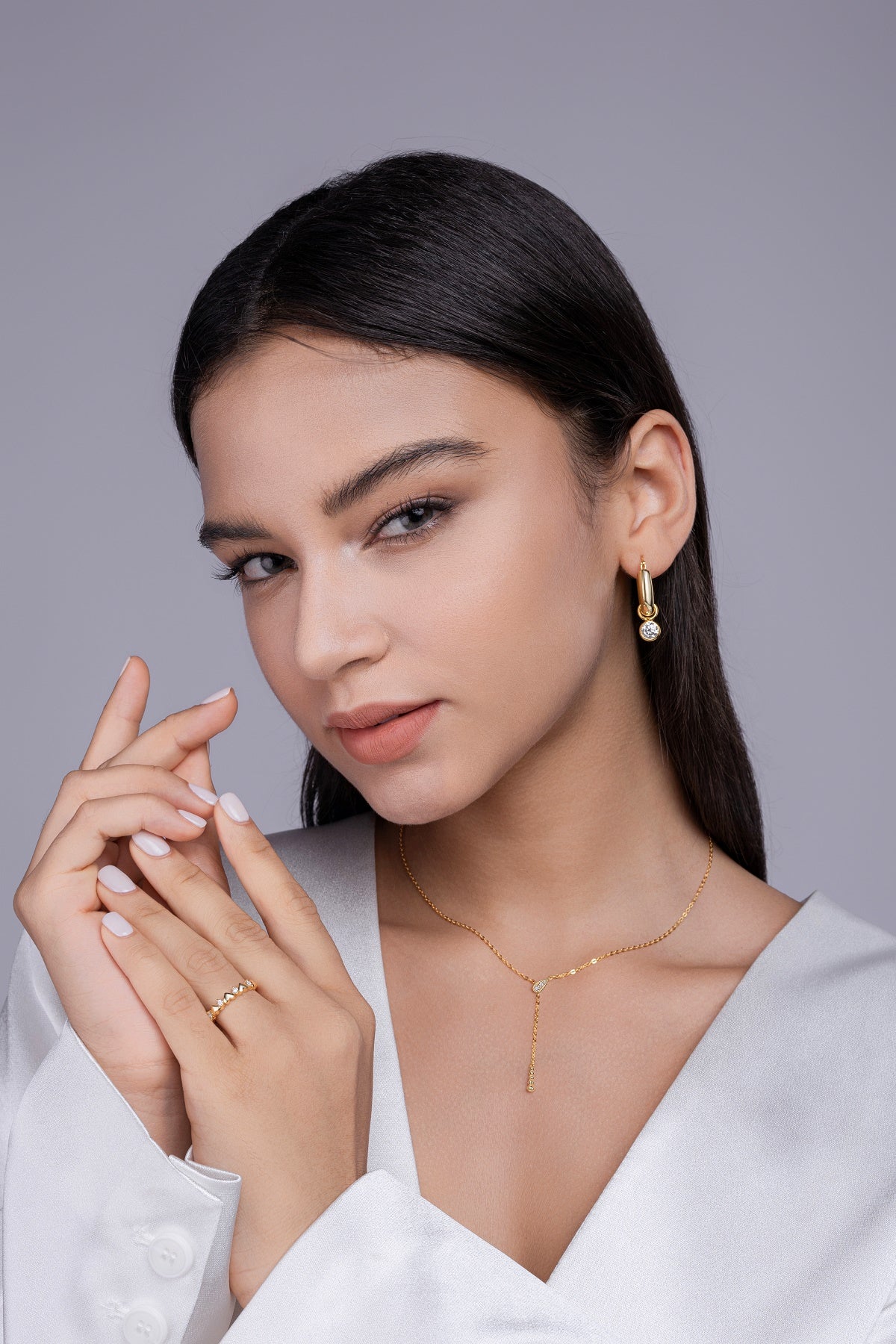 1Star Convergence - A Fashionable And Trendy Necklace Pendant Diamond Jewelry Necklace Set With Moissanite S925 Sterling Silver And Gold Plating Prohibit TikTok sales - 5 - cjdropshipping