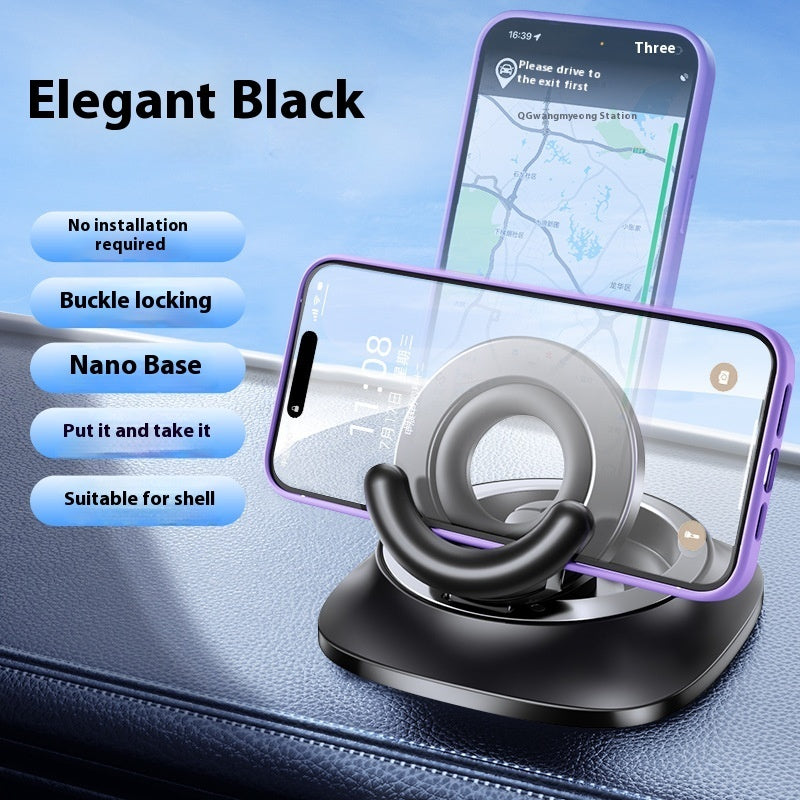 Magnetic Phone Holder With Vacuum Suction Foldable Adjustable Car Mount Magnetic Bracket Suction Nonslip For Busy Commuters - 0 - CJ