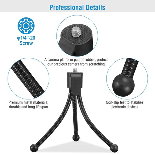 Tripod Stand For Camera Mini Projector Flexible Tripod Holder Heavy Duty Camera Tabletop Mount - 5 - CJ