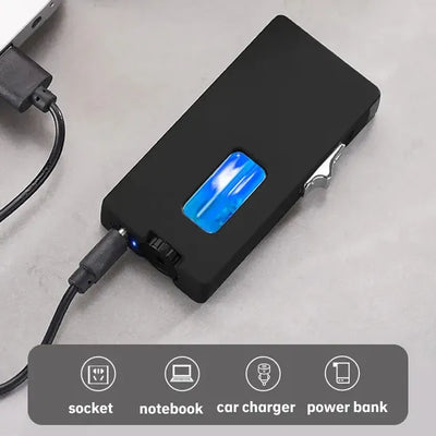 With Soft Fire/Jet Flame - Dual Fire Adjustable Lighter, Creative Wheel Side Pressure Ignition Dual Flame Lighter, Metal Body, Windproof Blue Flame, Window With Visual Fuel Tank, Suitable For Outdoor - 5 - cjdropshipping
