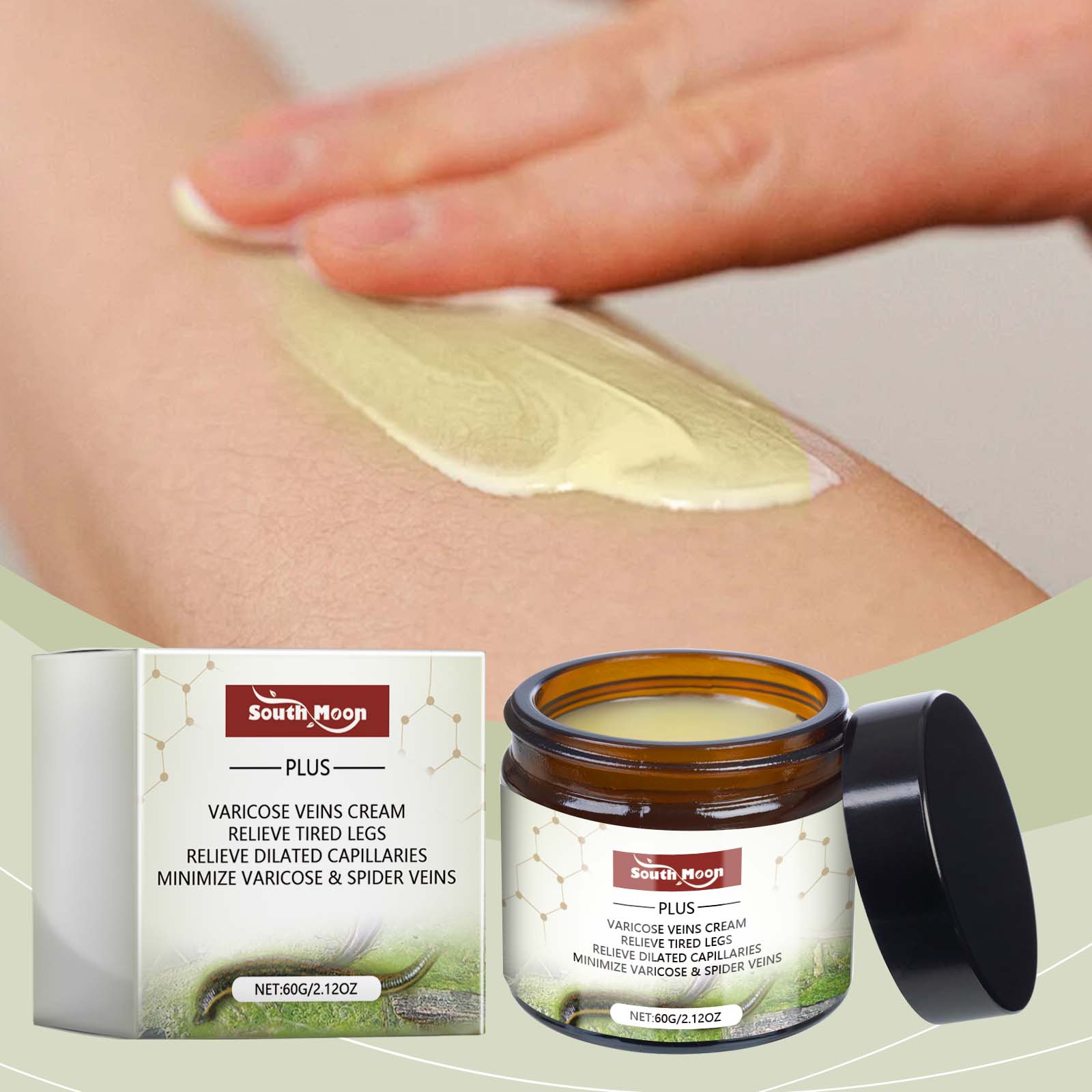 South Moon Leg Care Cream, Gentle Nourishing Massage To Relieve Leg Discomfort Daily Leg Care Cream - 5 - CJ
