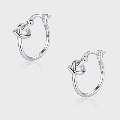 925 Sterling Silver Plain Earrings Small Earrings Female - 4 - CJ