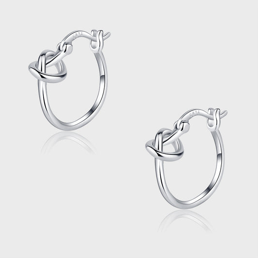 925 Sterling Silver Plain Earrings Small Earrings Female - 4 - CJ