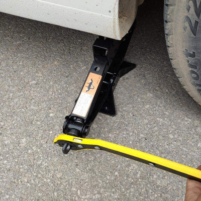 2.5T Scissor Jack And Extendable Wheel Wrench Brace Socket Car Van Tire Hand Tool - 5 - cjdropshipping