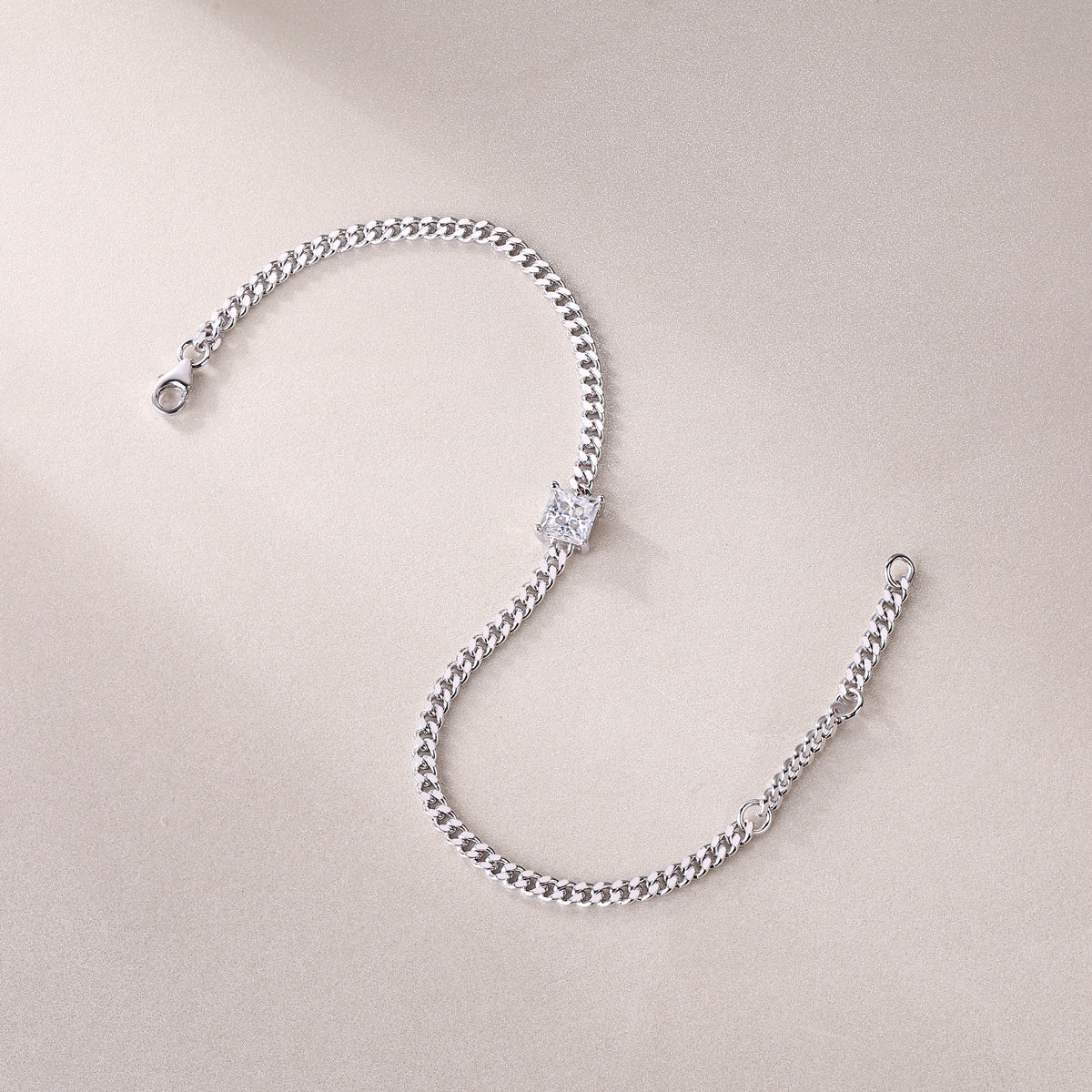 1Resolute Luxury Fashion Mossan Diamond S925 Silver Bracelet Prohibit TikTok sales - 5 - CJ