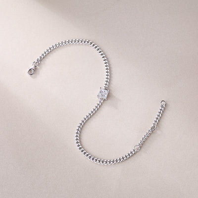 1Resolute Luxury Fashion Mossan Diamond S925 Silver Bracelet Prohibit TikTok sales - 5 - CJ