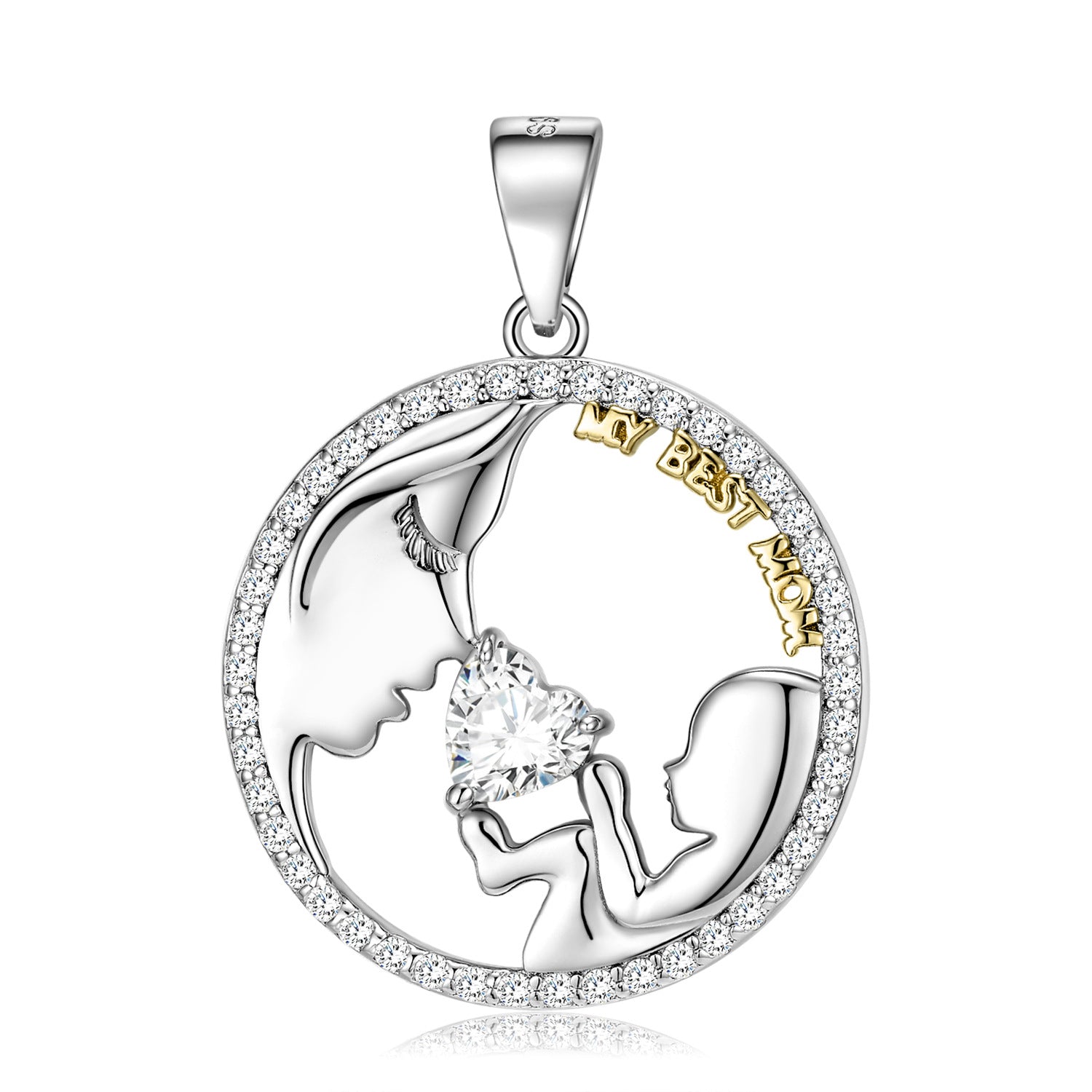 S925 Sterling Silver Mom&baby Necklace Mother's Day Series Ins Style Sweater Chain - 4 - https://x.com/titan_prim62775J - PNC00834 - CJJE1599731 - PNC00834