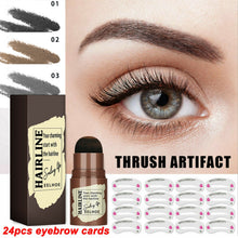 Eyebrow Stamp Stencil Kit, 24 Pc Eyebrow Shaping Stencils, Long - lasting Eyebrow Brow Definer, Perfect Make - up Reusable Kit - 5 - CJ