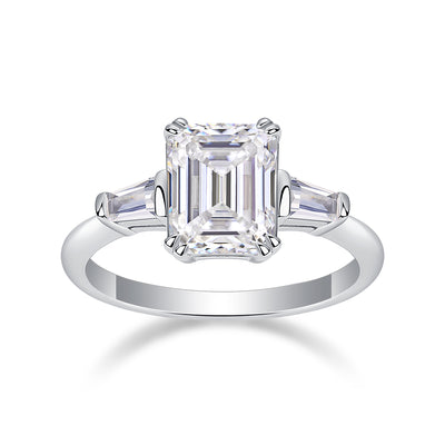 1Starry Sky Mirror - A Fashionable Diamond Jewelry Piece Set With Moissanite S925 Sterling Silver And Platinum Diamond Ring Prohibit TikTok sales - 5 - CJ