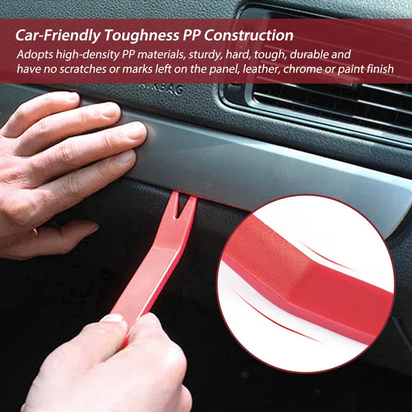 13 Pcs Car Trim Removal Tool Auto Door Panel Clip Dash Plastic Interior Radio Body Open Pry Kit - 5 - CJ
