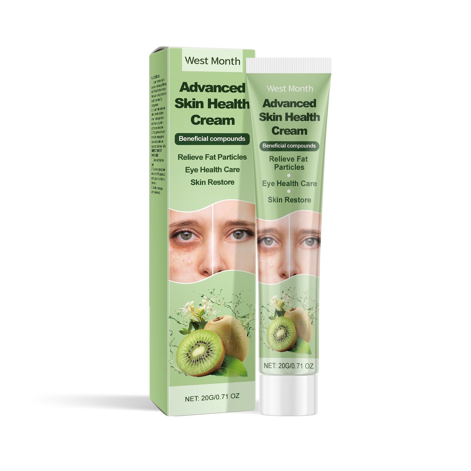 West&Month Skin Care Cream, Skin Repair Fat Granules Moisturizing Delicate And Smooth Skin Care Cream - 5 - CJ