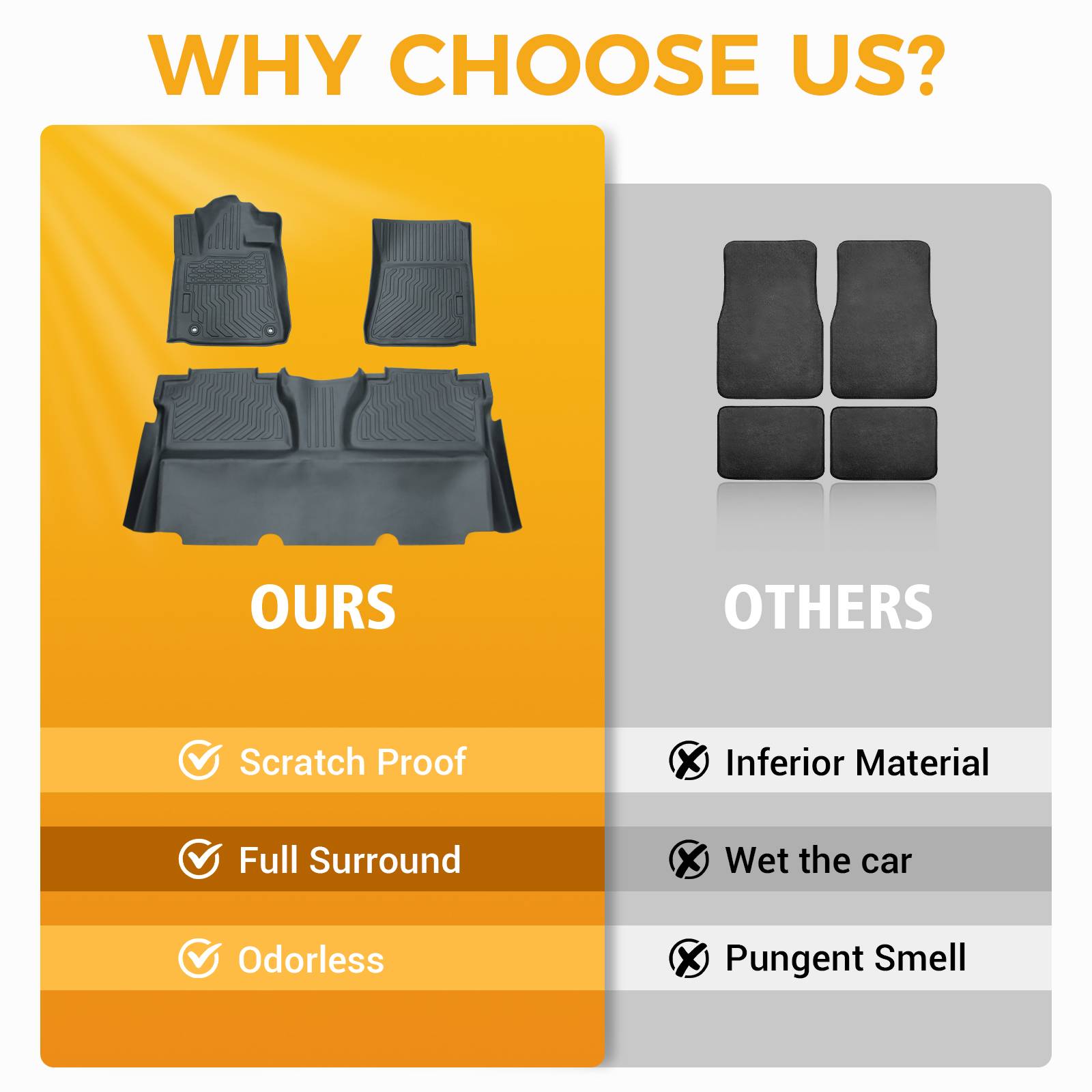 All Weather Car Floor Mats For 2014 - 2021 Tundra Double Cab Crew Max Cab - 5 - CJ