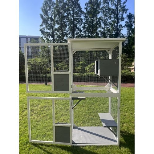 Outdoor Indoor Cat Pet Climbing Frame Game Cage Cute Large Space - 5 - CJ