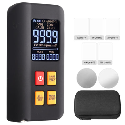 LCD Digital Thickness Gauge Car Coating Paint Film Depth Tester Fe NFe Probe - 5 - CJ