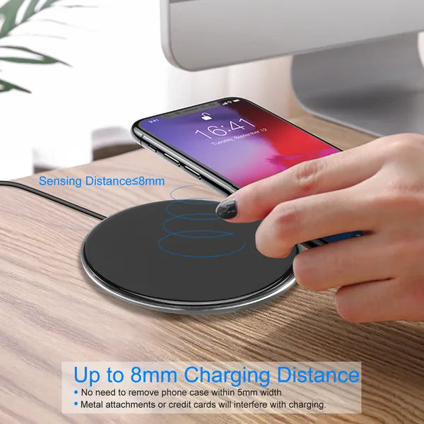 Wireless Charger Qi - Certified Ultra - Slim 5W Charging Pad For IPhone XS MAX/XR/XS/X/ 8/8 Plus - 5 - CJ