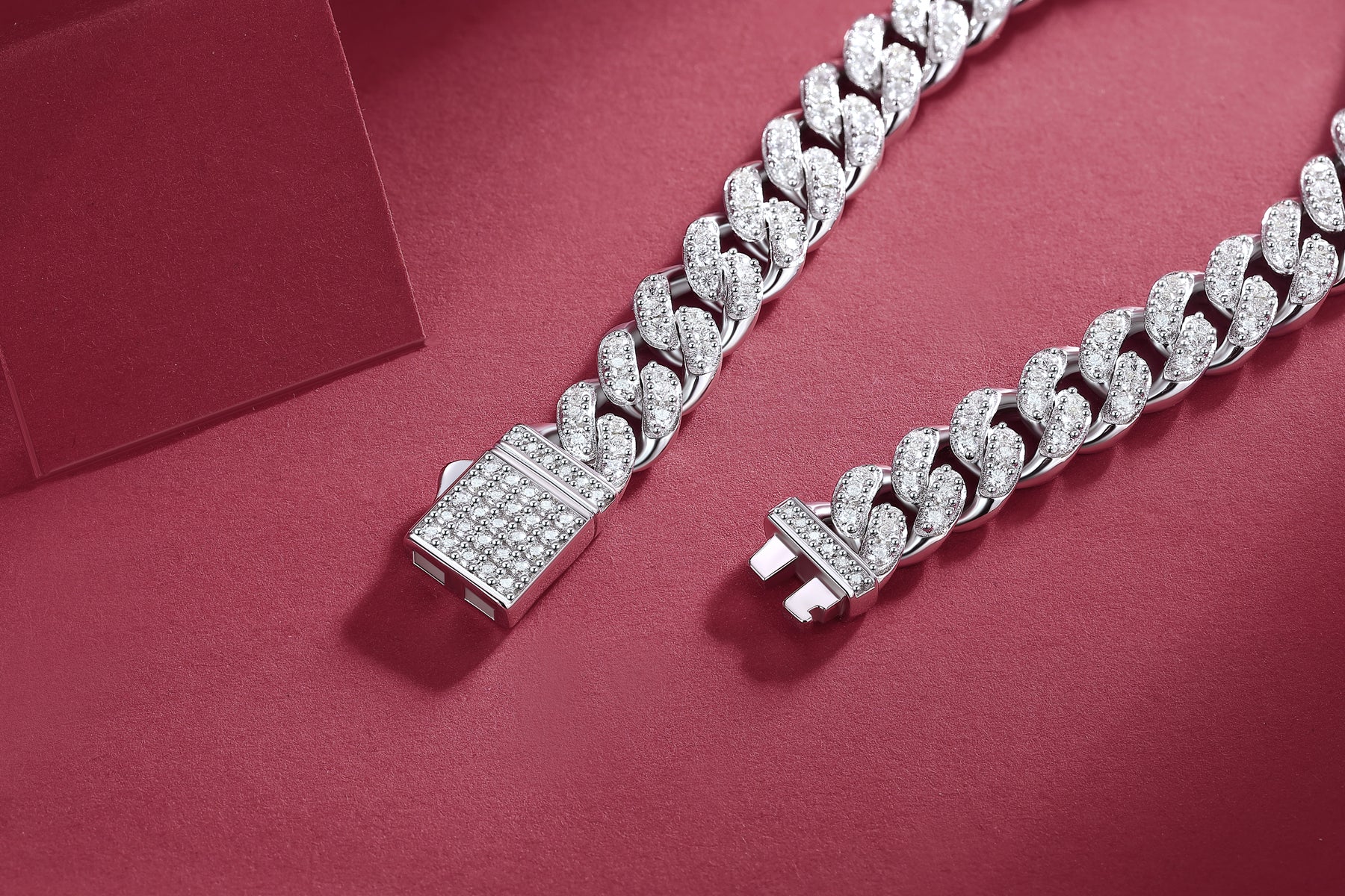 1The Light Of Faith Luxury Fashion Mossan Diamond S925 Silver Bracelet Prohibit Tk Sales - 5 - CJ