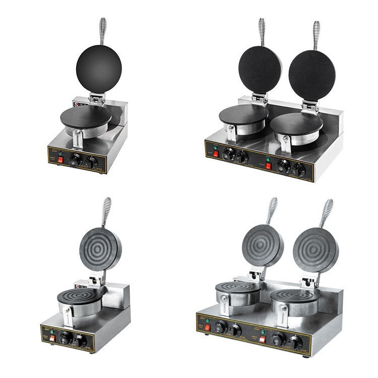 Round Single-head Electric Flat Commercial Egg Roll Machine