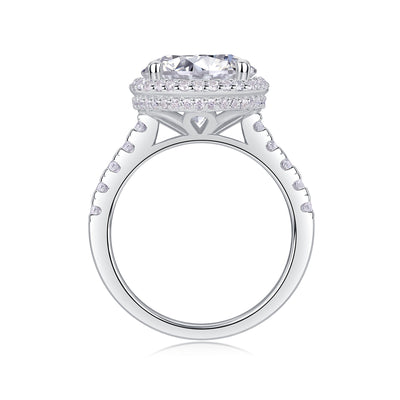 1Starry Sky - A Fashionable And Luxurious Jewelry Piece Set With 5 - carat Moissan Diamond S925 Sterling Silver And Platinum - plated Diamond Prohibit TikTok sales - 5 - CJ