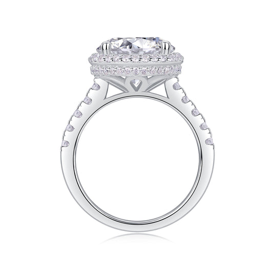 1Starry Sky - A Fashionable And Luxurious Jewelry Piece Set With 5 - carat Moissan Diamond S925 Sterling Silver And Platinum - plated Diamond Prohibit TikTok sales - 5 - CJ