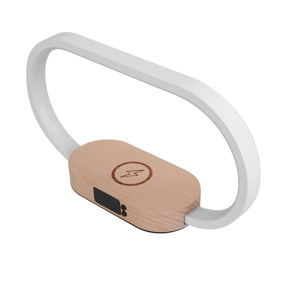 Bedside Table Lamp Touch Control Lamp With Clock Wireless Charging LED Desk Lamp Dimmable Nightstand Reading Lamp - 5 - CJ