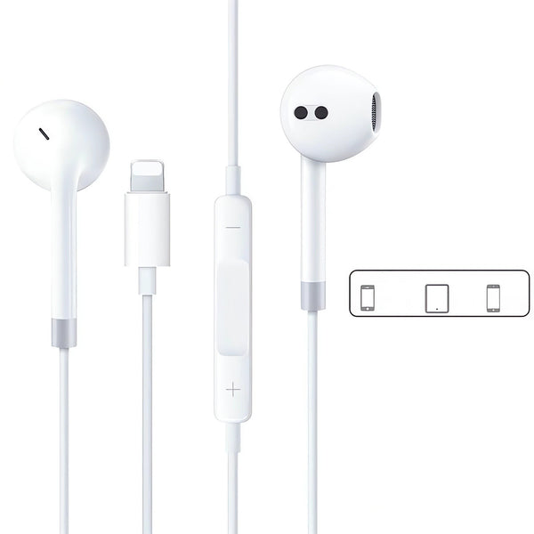 Lightning In - ear Headphones For IPhone14,13,12,11,7,8 Plus, XS, With Lightning Connector, IPhone Wired Earbuds, Built - in Remote Control To Control Music, Calls, And Volume - 5 - CJ