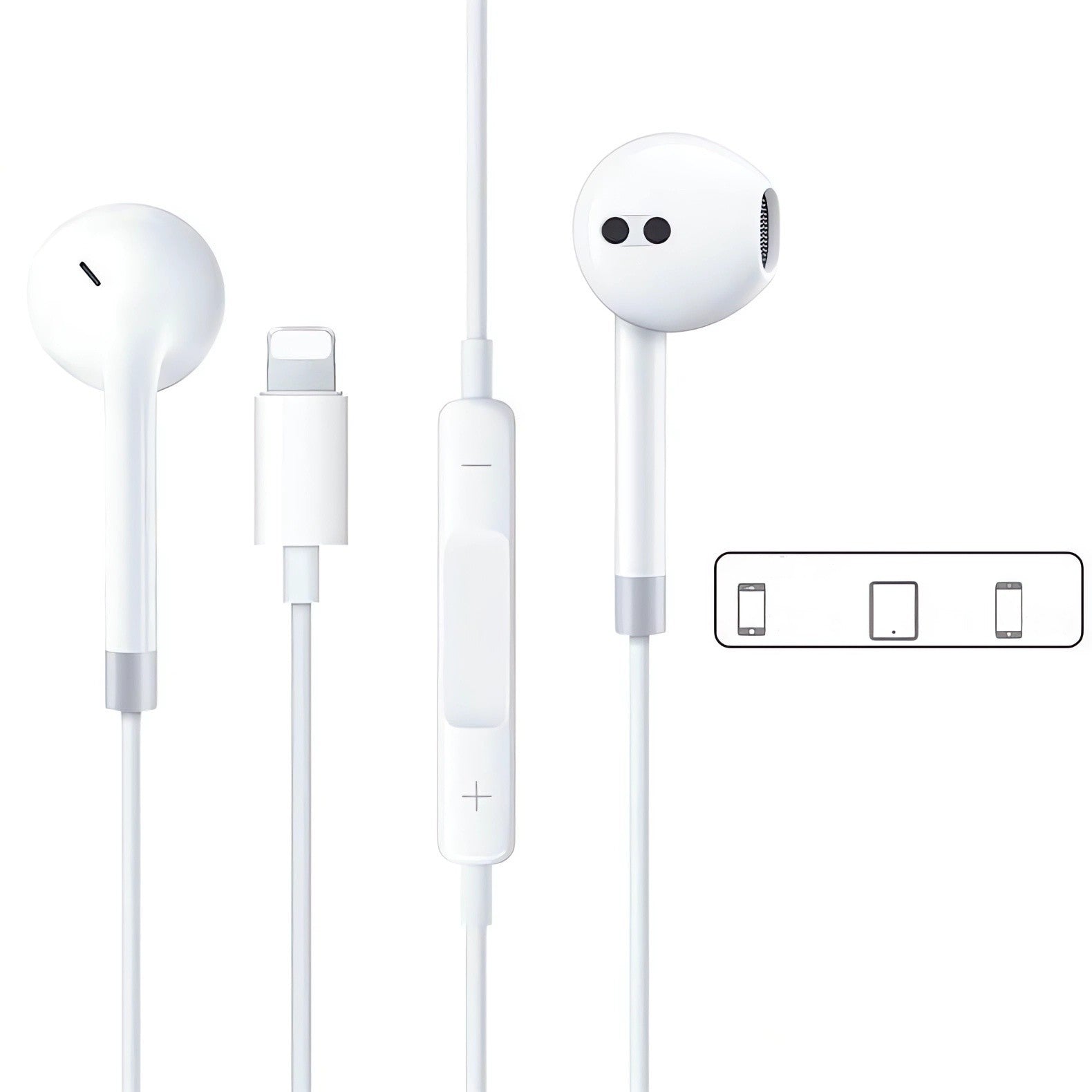 Lightning In - ear Headphones For IPhone14,13,12,11,7,8 Plus, XS, With Lightning Connector, IPhone Wired Earbuds, Built - in Remote Control To Control Music, Calls, And Volume - 5 - CJ