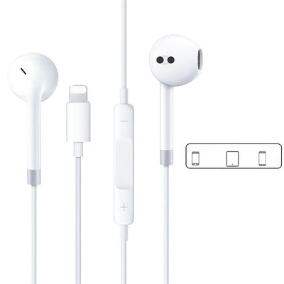 Lightning In - ear Headphones For IPhone14,13,12,11,7,8 Plus, XS, With Lightning Connector, IPhone Wired Earbuds, Built - in Remote Control To Control Music, Calls, And Volume - 5 - CJ