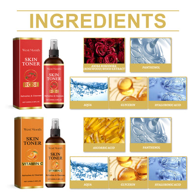 West&Month Toner Spray Hydrates And Moisturizes And Brightens Skin - 5 - CJ