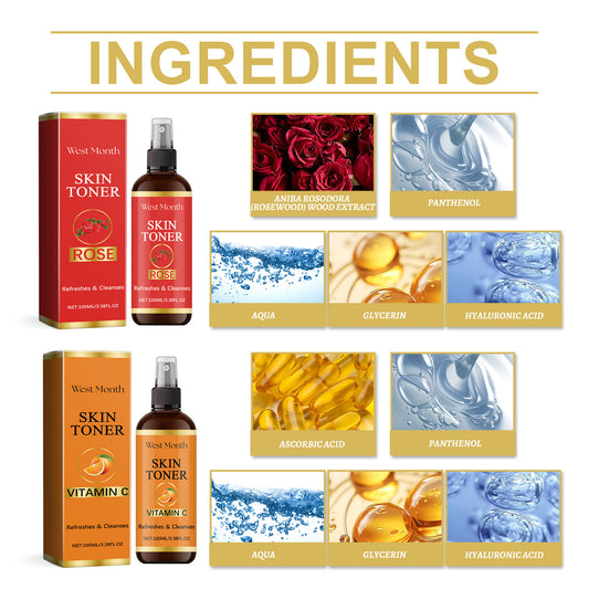 West&Month Toner Spray Hydrates And Moisturizes And Brightens Skin - 5 - CJ