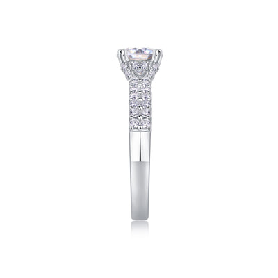 1Arrange Large Diamond Rings, Wedding Rings, Luxury Fashion Set Moissanite Silver Rings Prohibit TikTok sales - 5 - CJ