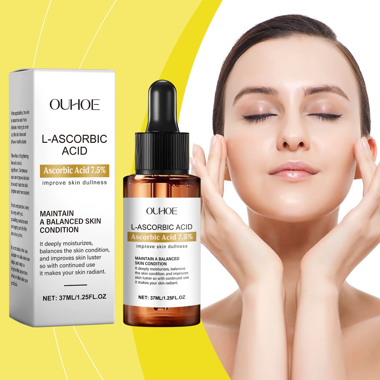 OUHOE Moisturizing Essence, Moisturizing And Gently Moisturizing Facial Skin Brightening And Smoothing Fine Lines Essence - 5 - CJ