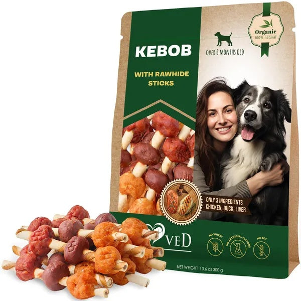 Dog Rawhide Treats With Duck And Chicken Human Grade Meat All Natural Organic Dried Snacks Grain Free Long Lasting Chews For Large And Small Dogs - 5 - CJ