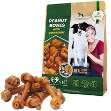 Dog Peanut Butter Bones With Cranberry Rawhide Free Chew Treats Pet Natural Mini & Big Organic Snacks Healthy Collagen & Bulk Best Chews For Small & Large Dogs - 5 - CJ