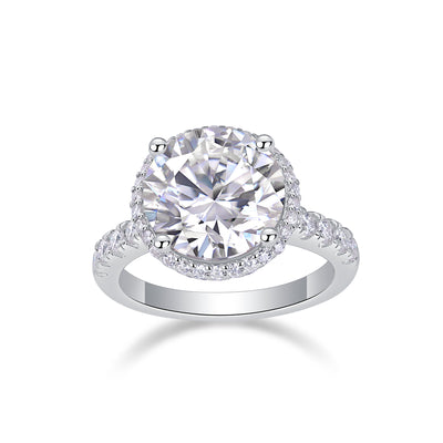 1Starry Sky - A Fashionable And Luxurious Jewelry Piece Set With 5 - carat Moissan Diamond S925 Sterling Silver And Platinum - plated Diamond Prohibit TikTok sales - 5 - CJ
