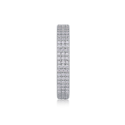 1Light Up The Moments - A Fashionable Jewelry Ring Set With Moissanite S925 Sterling Silver And Platinum - plated Diamond Prohibit TikTok sales - 5 - CJ