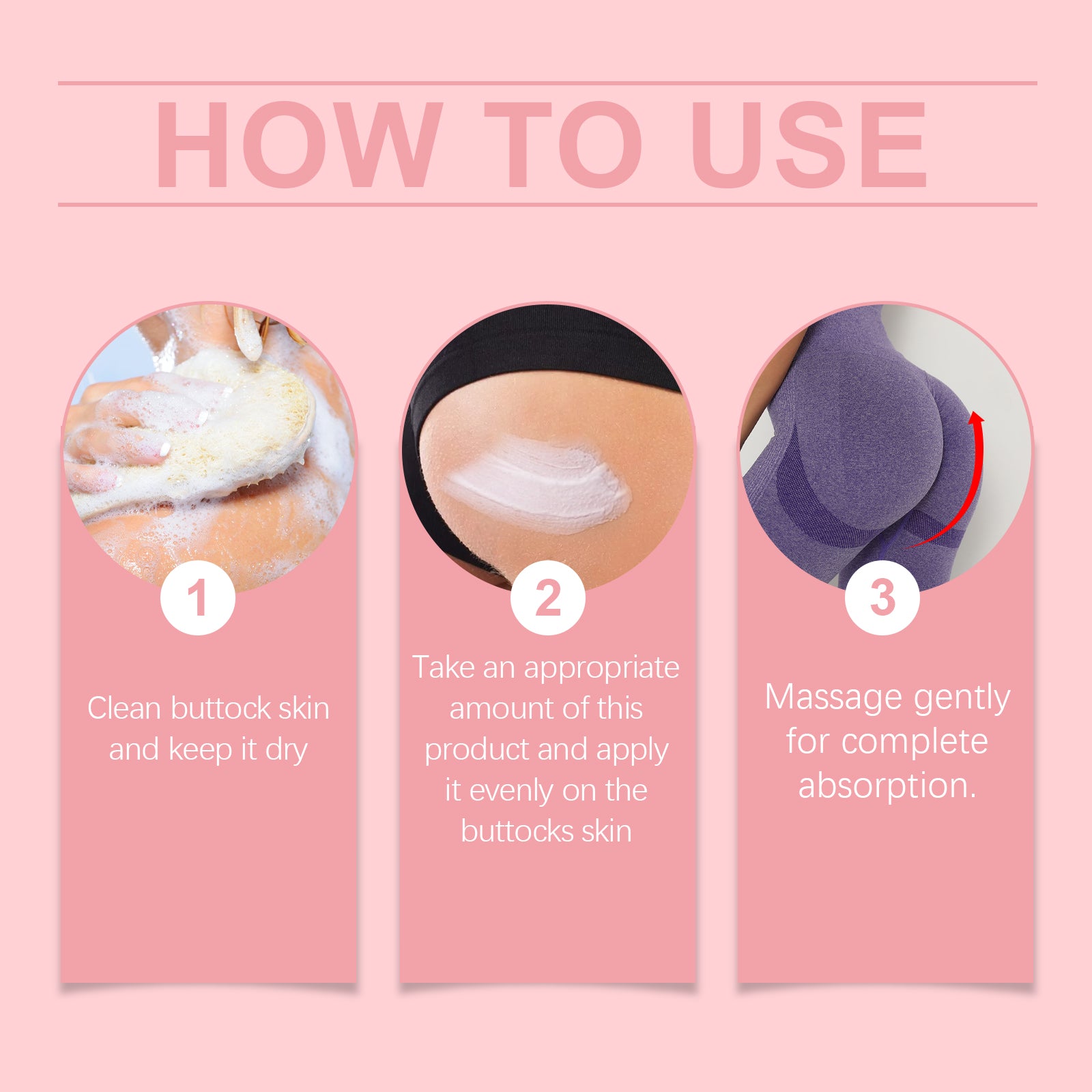 Oceaura Butt Care Cream Body Butt Care Massage Skin Care Moisturizing Cream - 5 - CJ