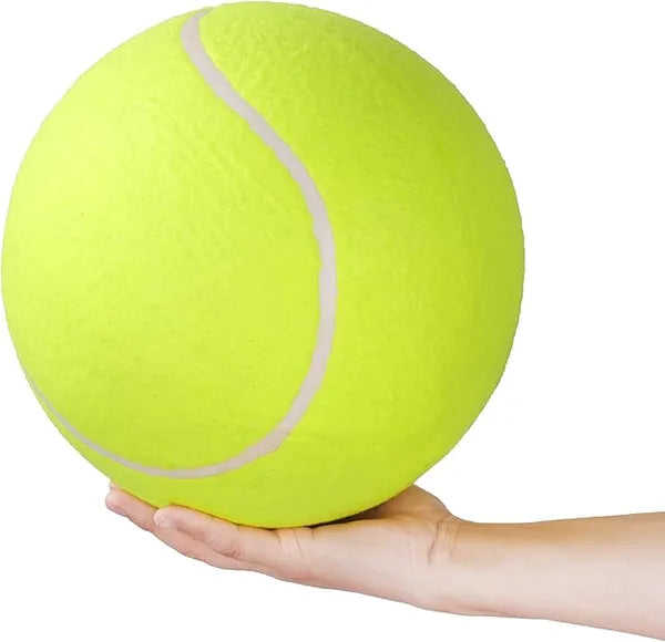 Big Tennis Ball For Dogs - 9.5" Inflatable Giant Tennis Balls Large Pet Toys For Outdoor/Indoor Sports Oversize Dog Toy Ball For Small/Medium/Large Dogs Funny Gifts - 5 - CJ